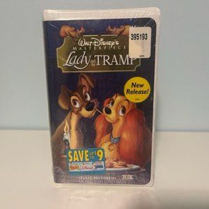 New Sealed VHS Disney Lady and the Tramp Movie